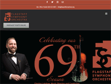 Tablet Screenshot of flagstaffsymphony.org